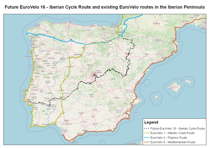 La Ruta Ciclista Ibérica se convertirá en la futura EuroVelo 16