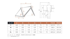 Titici Alloi 2024 Y cómoda bicicleta de grava de aluminio con acabado anodizado duro GHA Silver, geometría original