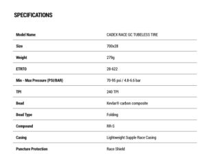 Neumático CADEX Max 40 WheelSystem