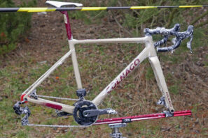Prototipo de medidor de potencia basado en araña Campagnolo Super Record, Ryan Kamp Colnago G3-X, adelanto, limpieza de la bicicleta