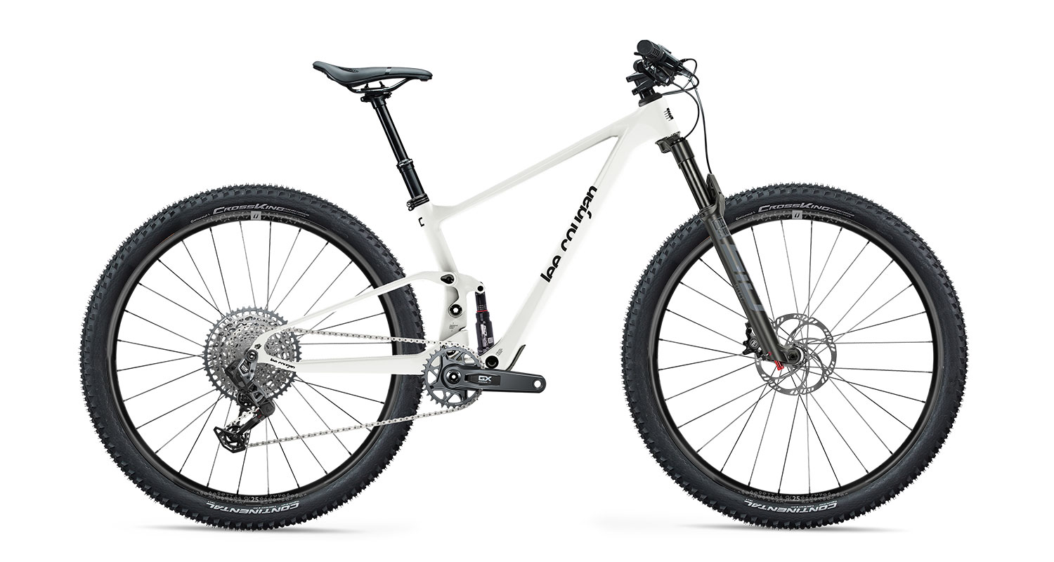 - Marchas Cicloturistas Bicicleta de montaña XC de carbono liviana Lee Cougan Crossfire Trail 2024 de 120 mm, RE Eagle completa