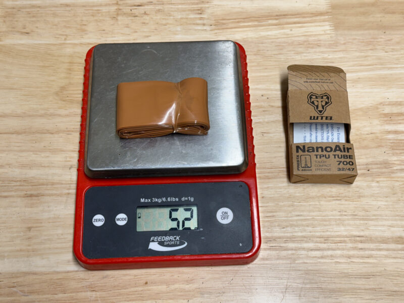 WTB TPU Cámara de aire peso real grava