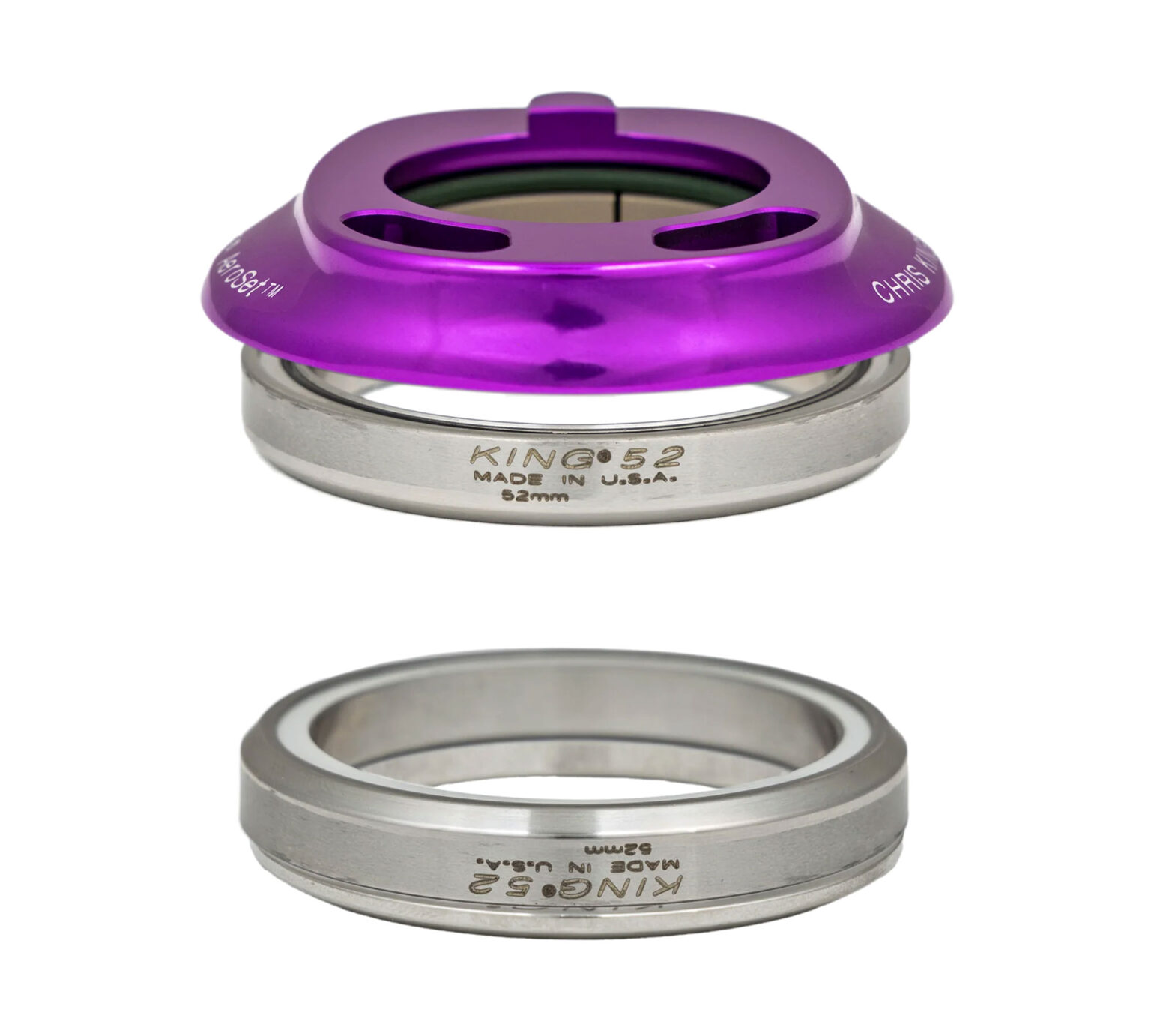 - Marchas Cicloturistas Auriculares con enrutamiento interno integrado Chris King AeroSet 1 2 en violeta violeta